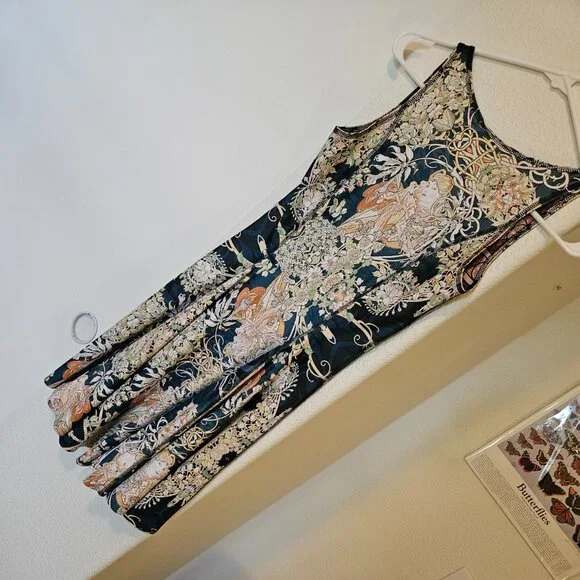 4 in 1 Blackmilk Mini Dress - Limited Edition Reversible Alphonse Mucha Art - Picture 11 of 12